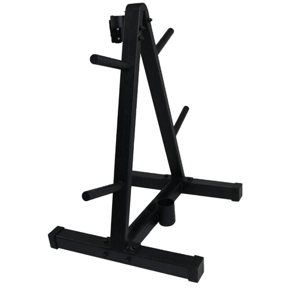 B142 Floor Stand Barbell Rack Home Fitness Barbell Storage Barbell Plates A Frame Rack Standard Weight Plates Storage