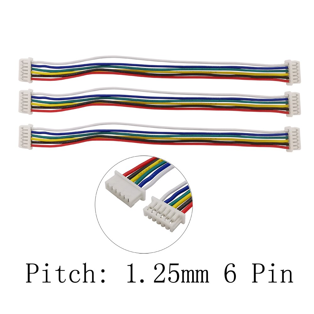 5/10/20 Pcs JST 1.25mm 1.25 Female Plug Wire Cable Connectors Double Head JST Pitch 1.25 2 Pin 3 Pin 4 Pin 5 Pin 6 Pin