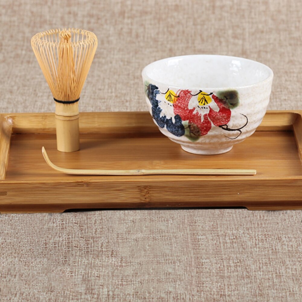 3 Pcs/1 Set Matcha Tool Set Tea Whisk Tea Spoon Matcha Bowl Set Japanese Teaware Tea Art Tool 5 Styles: D