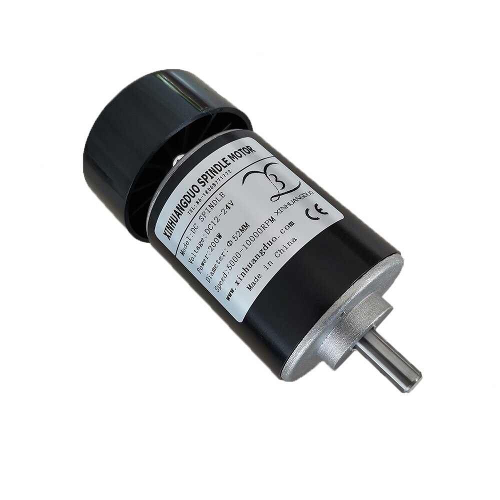 24V 200W 10000RPM Luftgekühlten Spindel Motor- CNC 200W Spindel Motor- + Klemme für CNC DIY maschine: Paket5Motor- Fan