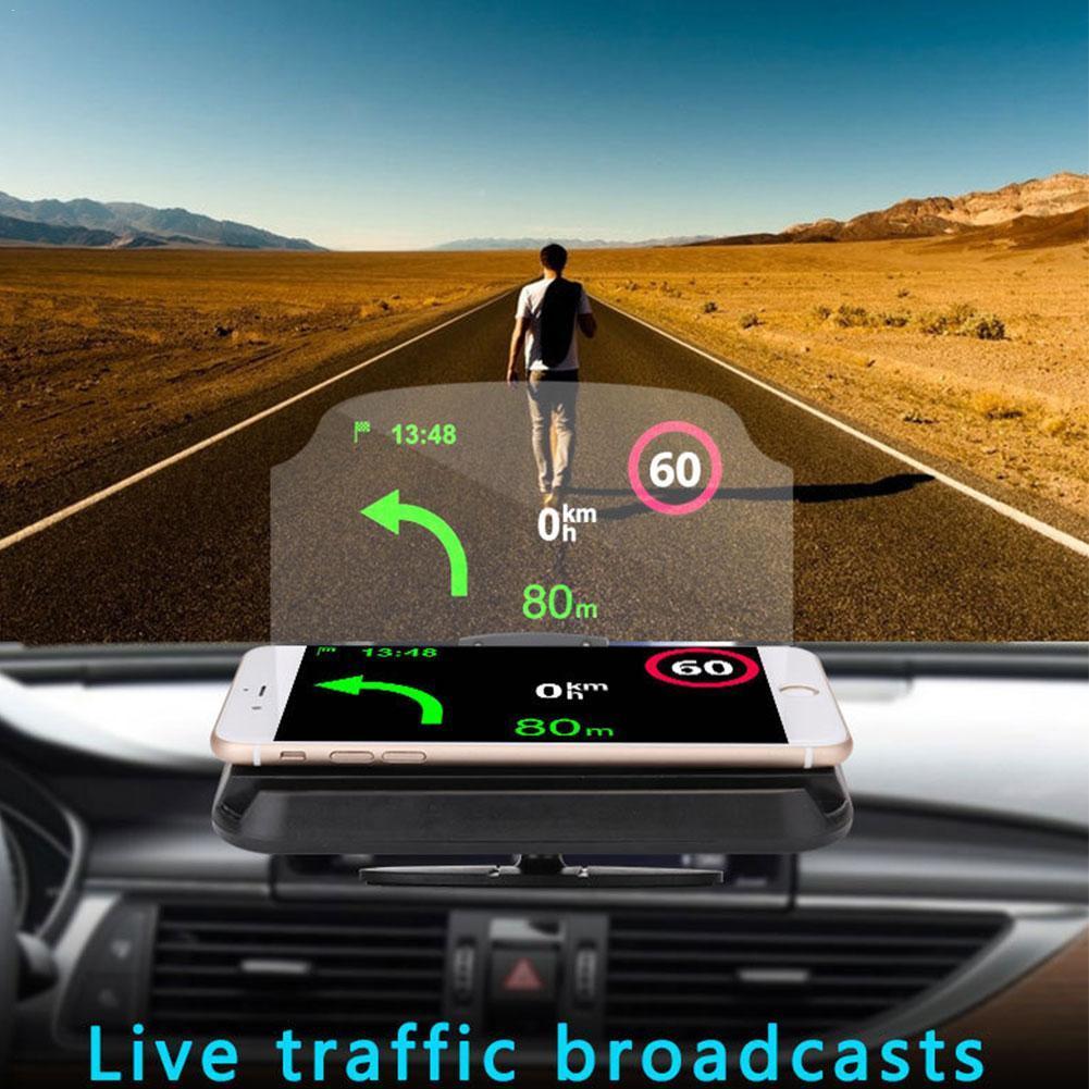 Auto Navigatie Mobiele Telefoon Beugel Draadloze Head Up Multifunctionele Projector Houder Definition Hoge Vouwen Display Navig Y8S3