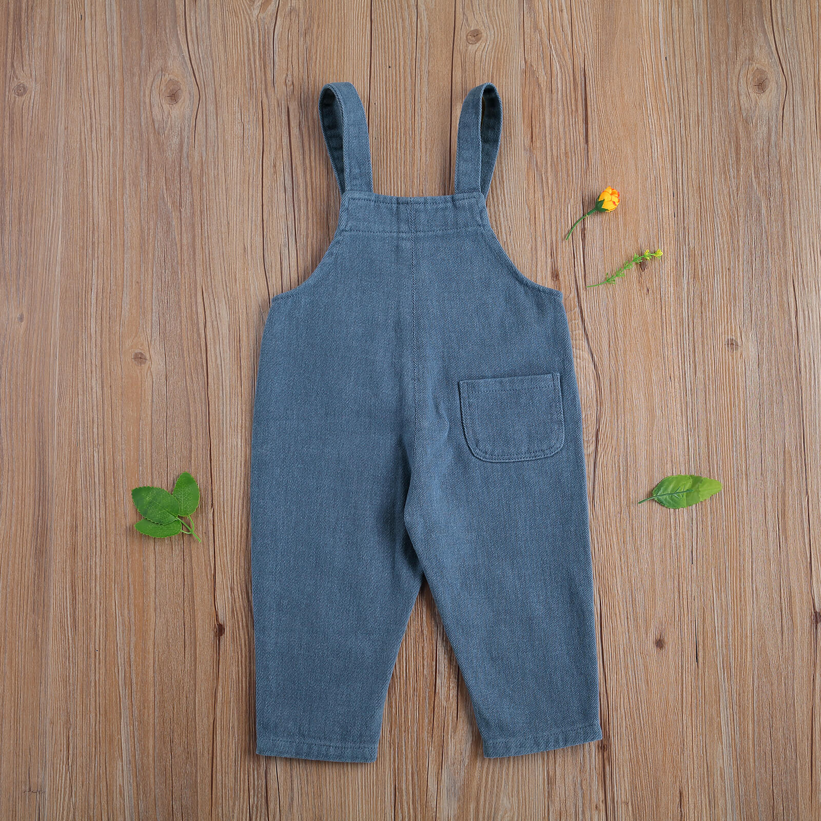 Citgeett zomer baby kinderen baby jongen meisje bretels broek effen kleur jeans bandjes lange broek schattige kleding
