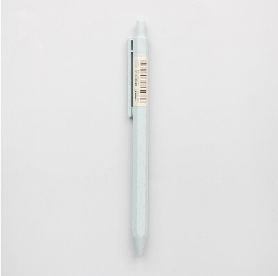 0.5mm Mechanical Pencil Brown, Blue, Green Hexagonal Barrels Automatic Drafting Pencil Wheat Straw Pencil for Writing Drawing: 0.5mm blue