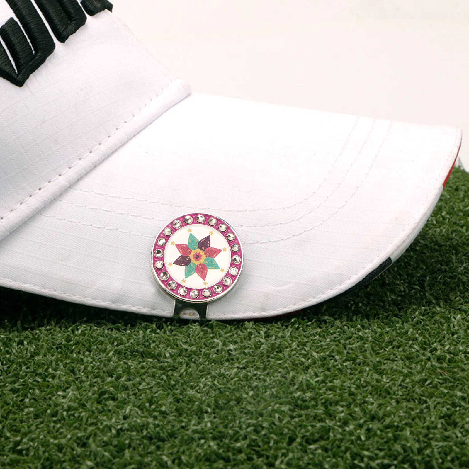 Golf Ball Markers Women Men Hat Clip Position Mark Sign Club Golfer Removable Attaches Keepsake Training Aids Golf Ball: E