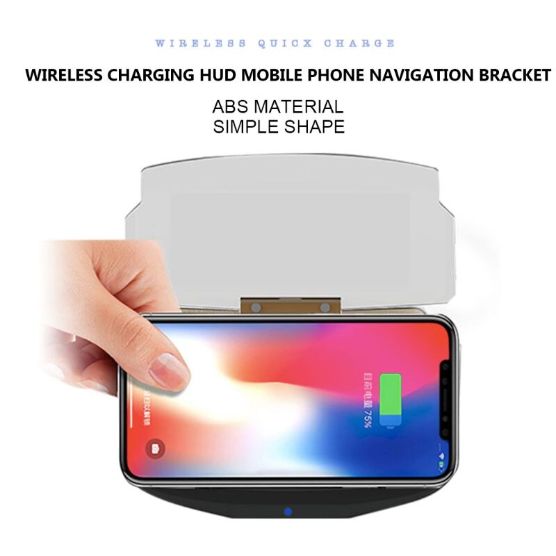 Universal HUD Car GPS Navigation Projection + Mobile Phone Stand Head Up Display