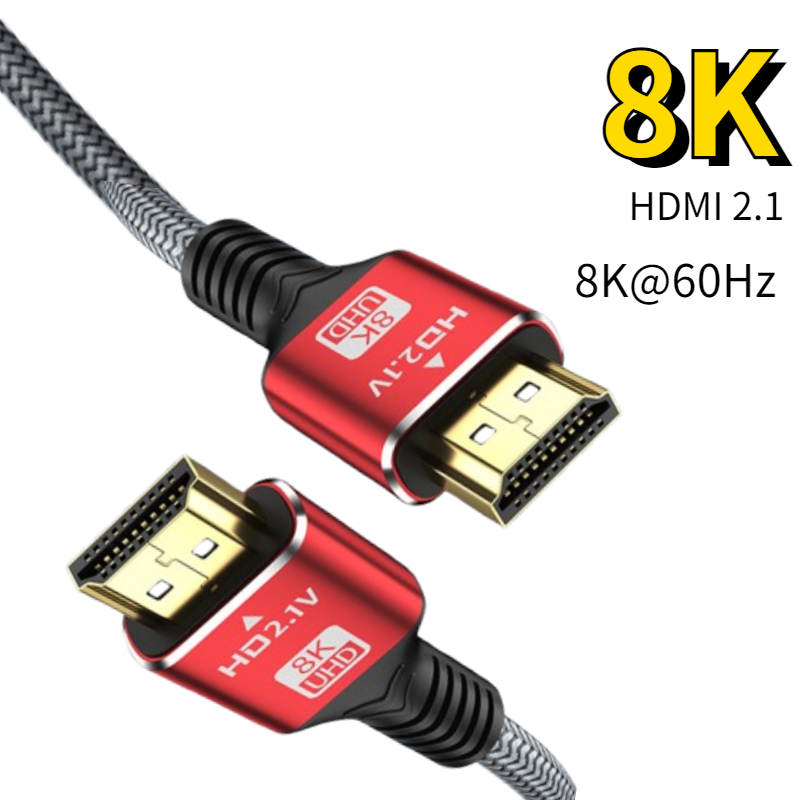 8K HDMI-Compatible 2.1 Cable High Speed 48Gbps Dynamic HDR 8K/60Hz 4K/120Hz UHD Ultra High Definition Video Cable for HDTV