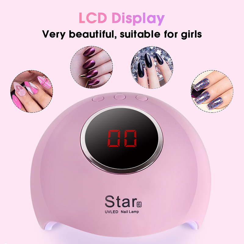 Star 6-secador de uñas de 36W, Mini Lámpara USB para LED UV de uñas, para manicura, pantalla LCD, secado de todos los geles, herramientas de Arte de uñas