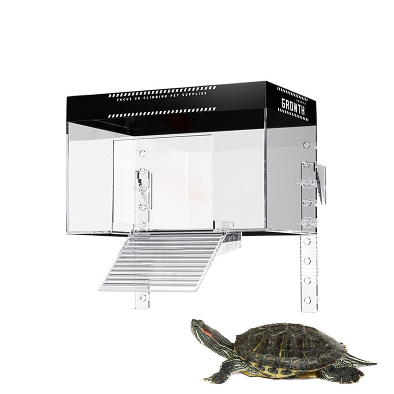 Basking Dock for Turtle Tank Turtle Basking Area Over Tank Ramp Dock Reptile Resting Land Aquatic Terrapin Enclosure Cage