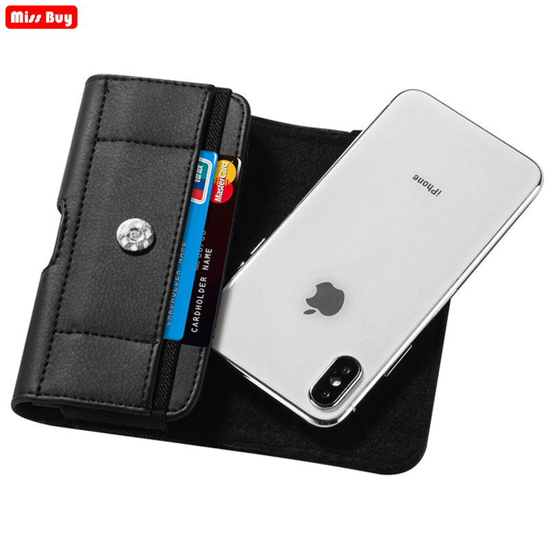 Belt Clip Phone Bag Pouch For Xiaomi Redmi Note 8 Pro 8T 8A Redmi 8 Note 7 7A 5 6 Pro 5A Waist Case Leather Cover With Card Slot