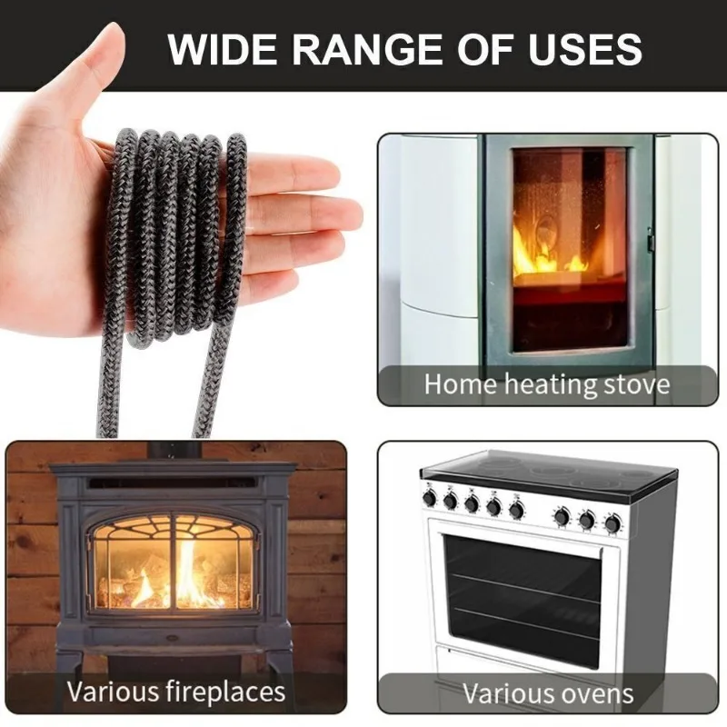 Gasket Rope Seal Heat Resistance Fiberglass Gasket... – Vicedeal