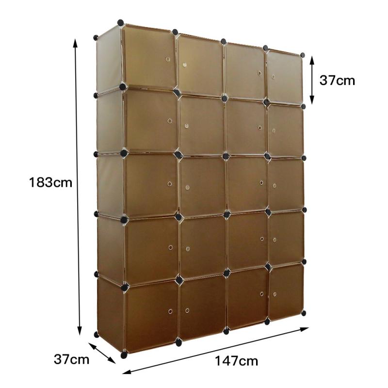 Fast Ship DIY Plastic Fold Portable Storage Furniture Wardrobe Cabinet Bedroom Furniture Wardrobe Closet Shelf HWC