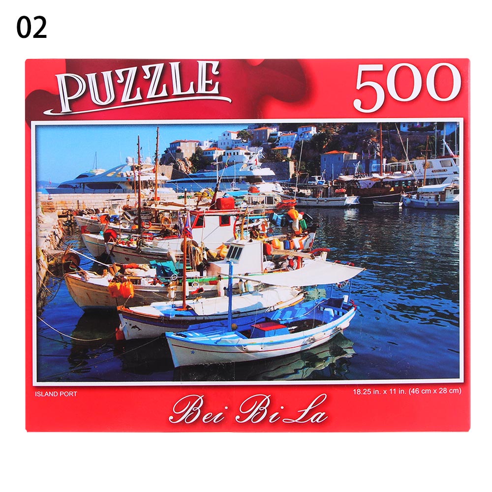 500 stück Bildungs Puzzle Puzzle Dekompression Spiel Erwachsene Rätsel Spielzeug Landschaften Rätsel Wohnkultur: 2