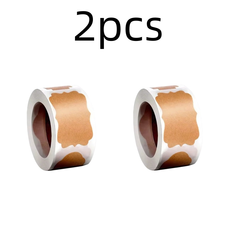 Kraftpapier-Aufkleber, leere Etiketten, handgefertigtes Briefpapier, Geschenkanhänger, Dekoration, Papier, Gewürzglas-Etikett, DIY-Umschlag, Siegelaufkleber