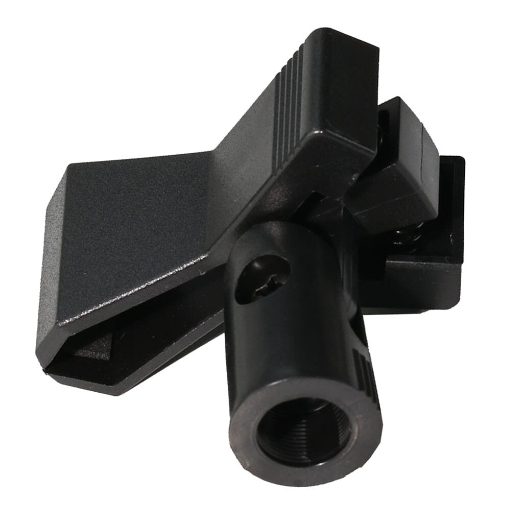 Black Microphone Clamp Adapter Adaptor for Computer Desktop Condenser Mic