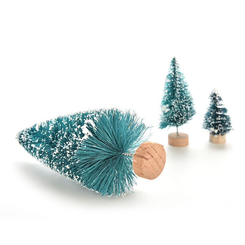 Miniárboles de pino pequeño para decoración del hogar, 1 unidad, 3 tamaños, bricolaje, decoración de navidad, para niños