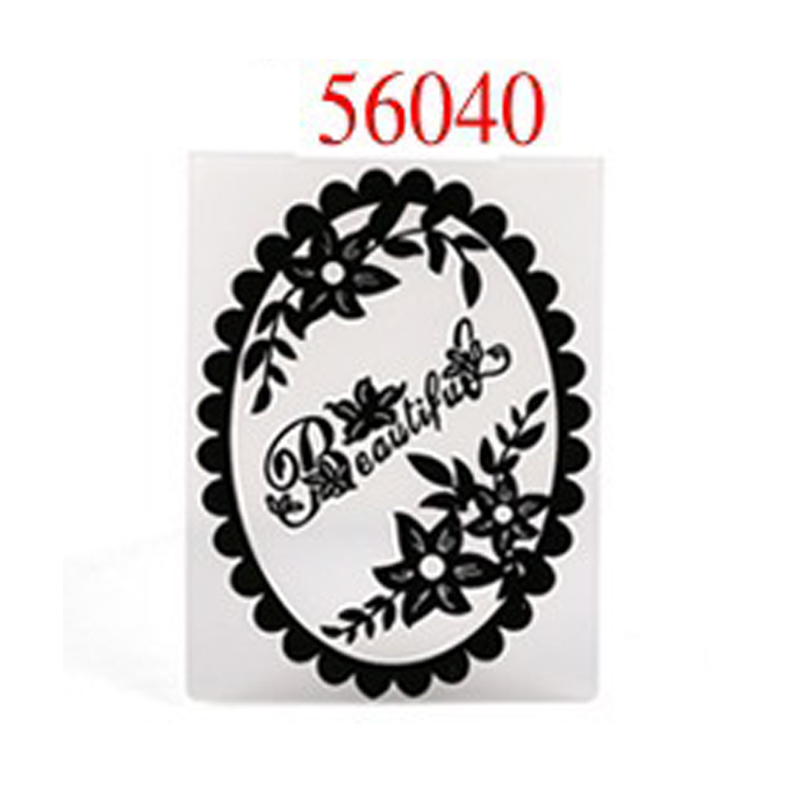 Kunststoff Präge Schablonen Ordner DIY Vorlage Papier Karte Fondant Kuchen Scrapbooking Handwerk Karte, Die Hochzeit Decor: 56040