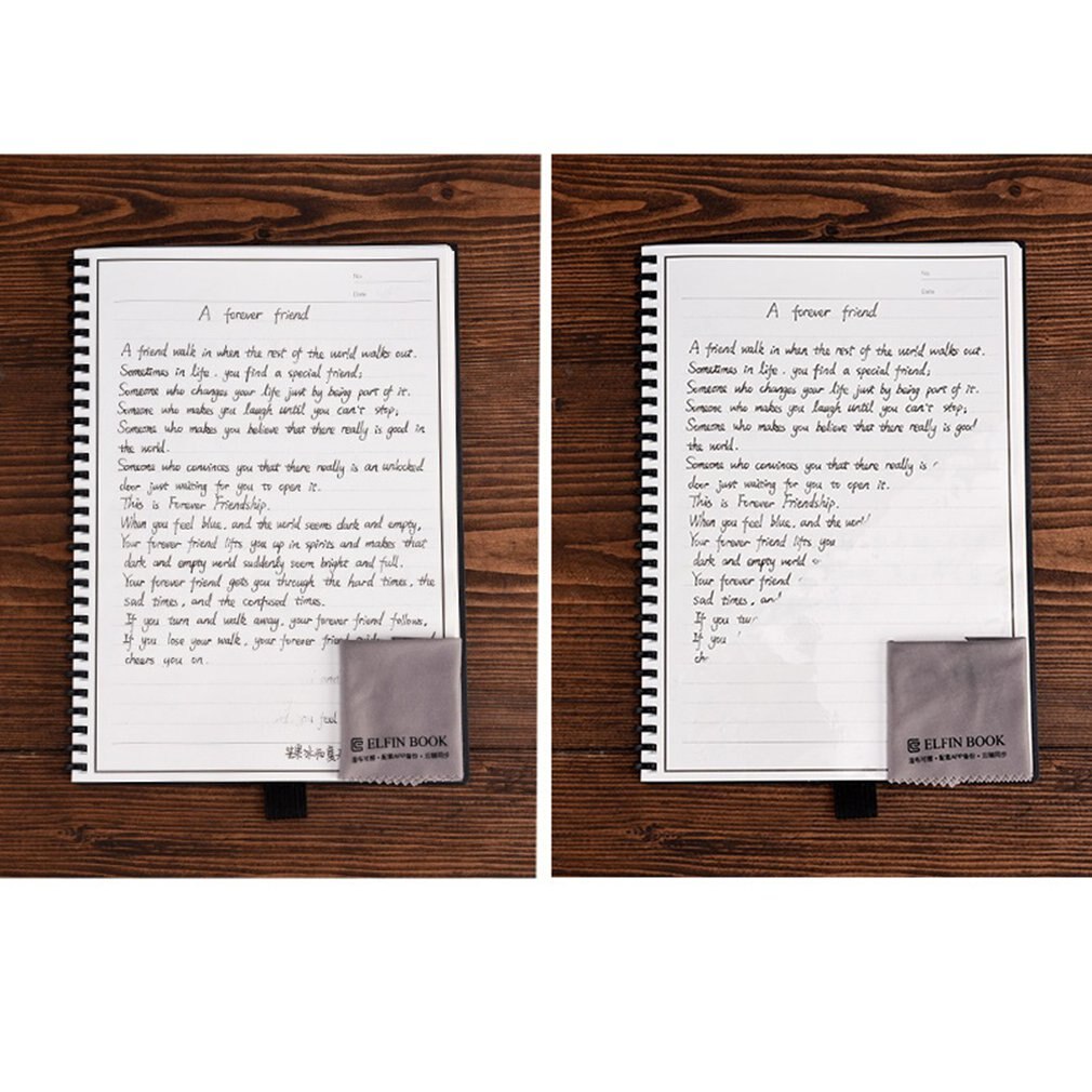 Smart reusable notebook dot grid notebook with pen and microfiber cloth office notepad APP backup business notebook