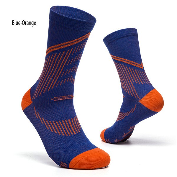 Motorcycle Rider Socks Motorcycle Sock Men Protect Cycling Protective Gear ATV Dirt Bike Outdoor Offroad Motocross Breathable: Blue-Orange