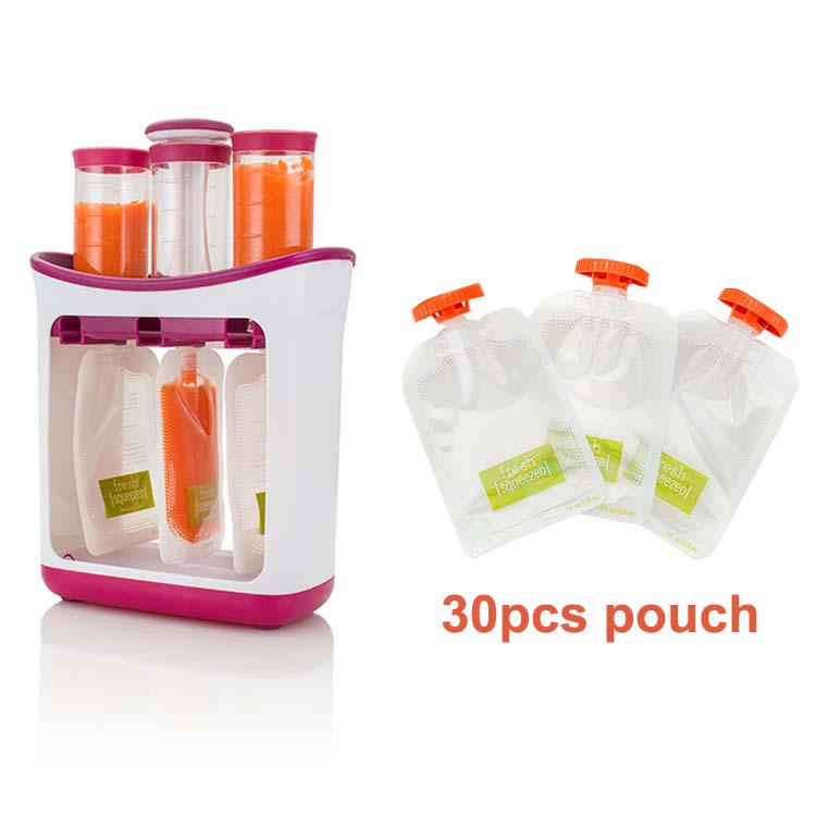 Babymad maker økologisk mad kværn til nyfødte frisk frugt juice beholdere opbevaring baby silikone børn isoleringsposer: Producent 30