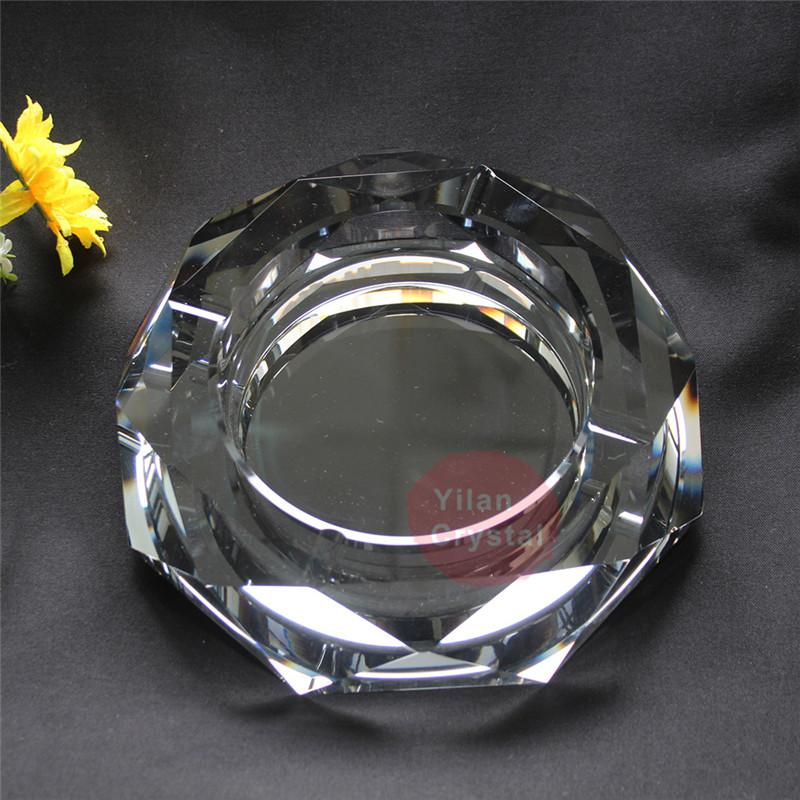 High-end Boutique Kristallen Asbak Mode Creatieve Persoonlijkheid Woonkamer Continental Achthoek Asbak: 10cm-1