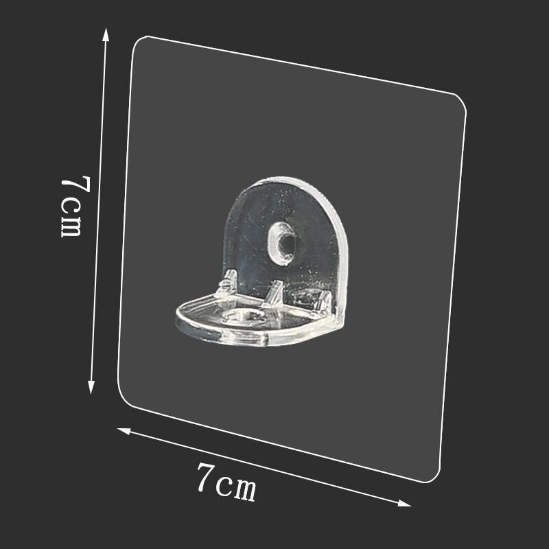 10PC Transparent Punch-free Layered Partition Bracket Triangle Bracket Support Shelf Right Angle SupportPaste ScrewHook