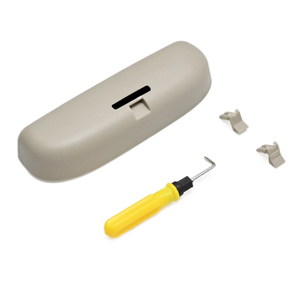 Car Sun Glasses Box Eyeglasses Case Sunglasses Holder for BMW X1 X3 F10 F11 F20 F48 F25 X5 G05 I3 Accessories: Upgrade Beige