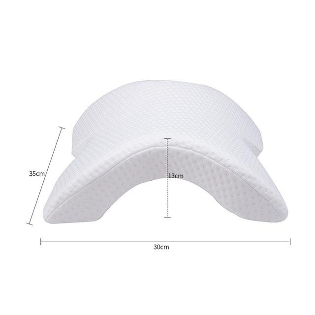 Almohada de memoria para dormir, 25 almohadas para cuello, cojín de soporte multifunción para parejas, ropa de cama: Blanco