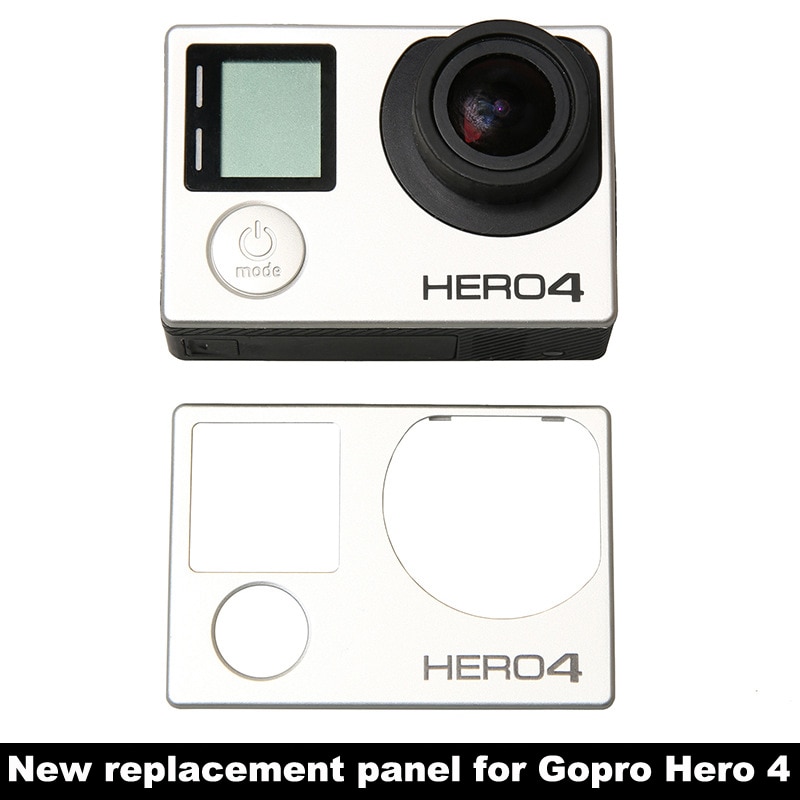 Go pro Hero 4 3 + Hero4 coque de carrosserie panneau avant caméra panneau avant cadre de couverture porte pour Gopro Hero 4 3 + pièces de réparation