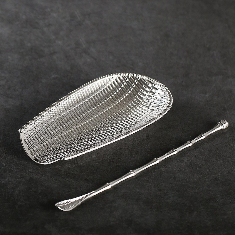 Tangpin kaffe og te verktøy legert stål te scoops metall te tilbehør: Stil c