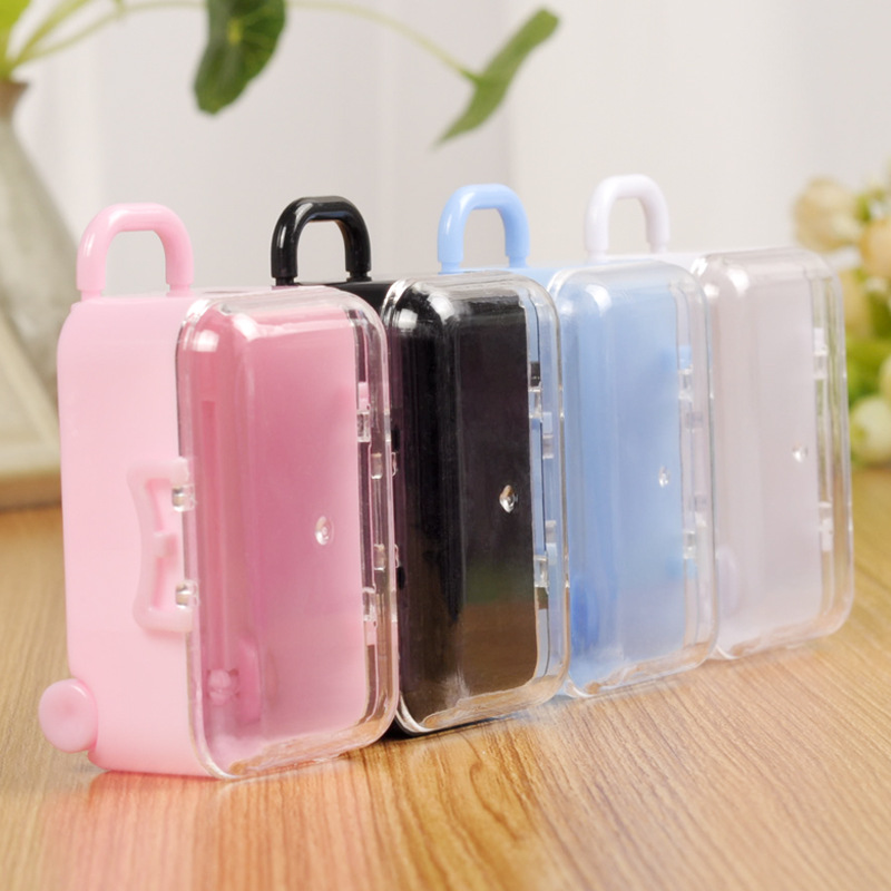 1 Uds Mini maleta Caja forma Cajas de caramelos para bodas favores Recepción de dulces suministros de de año