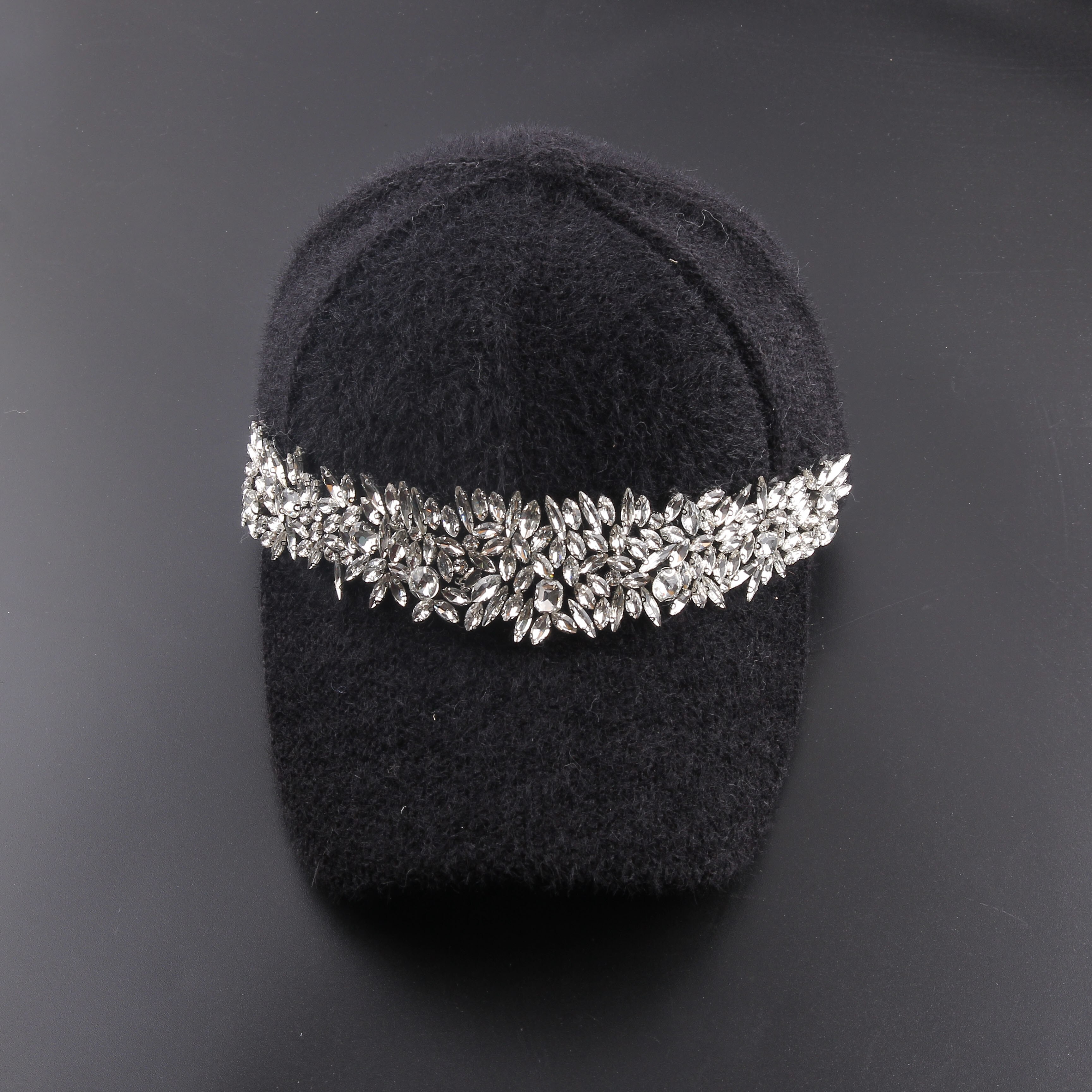 Sombrero con perla para mujer, sombrero de estilo palaciego barroco con flores de colores y pájaros y diamantes de imitación, sombrero con perla, gorra de viaje para , visera, 249: 1