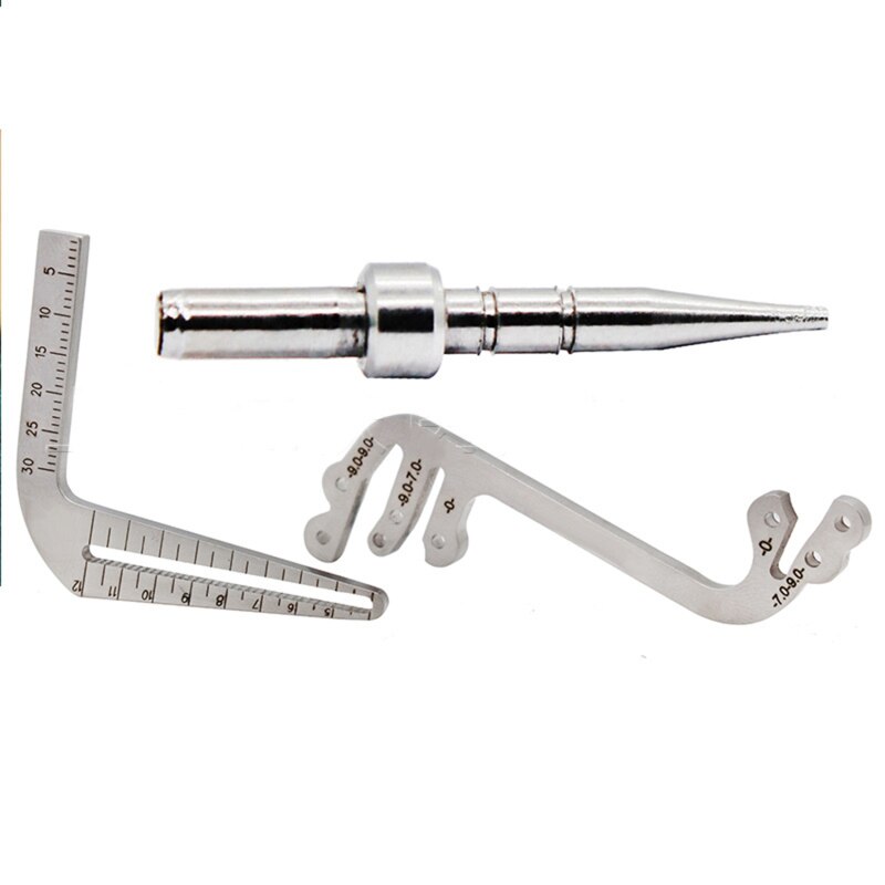 Dental Implant Guide Set Oral Planting Locator Positioning Guide Drilling Positioning Ruler Angle Ruler Implant Tools Dentist