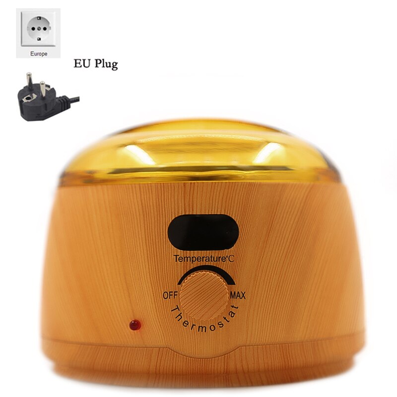 Wax Warmer Wax Heater Paraffine Heater Wax Voor Ontharen Epilator Hand Spa Machine Harde Wax Bonen Ontharingscrème Houtnerf Heater: EU Plug