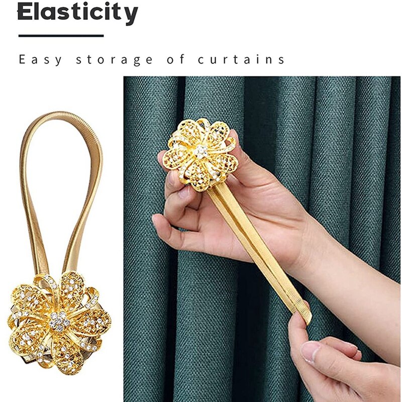 2 Pieces Of Magnetic Curtain Fasteners For Window Decoration Powerful Magnetic Curtain Fasteners