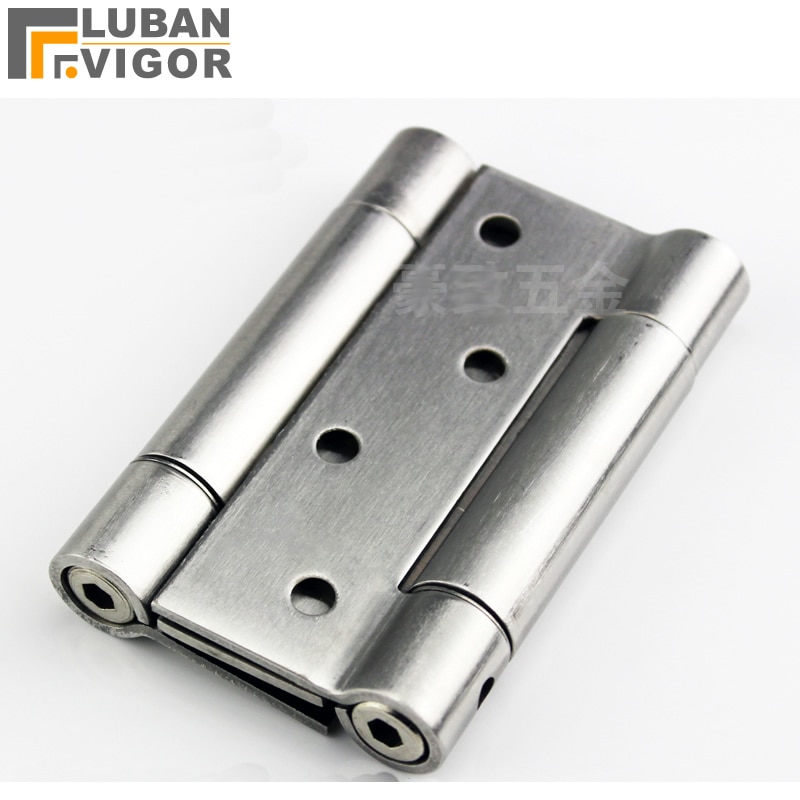 ,4 inch Stainless steel Quiet Two-way hinges ,Adjustable strength,Automatic closing, Door Hardware