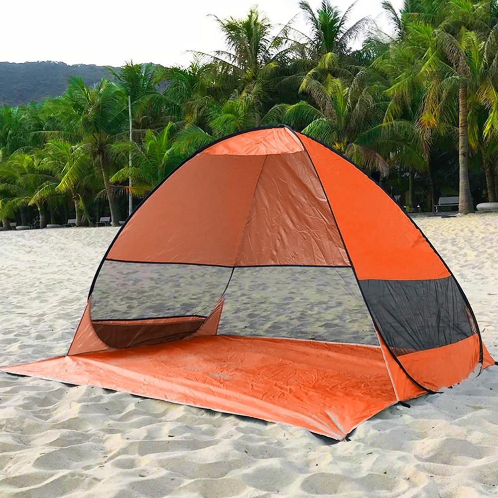 Tienda para playa y exteriores, refugio solar automático, protección UV, alfombra para suelo, hamaca a prueba de humedad, refugio para Camping, Picnic, a prueba de lluvia