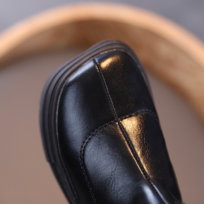 Autunno e in Inverno Le Ragazze casuale Stivali Principessa Scarpe di Cuoio Studente in Pelle Stivali per Bambini per Bambini Scarpe