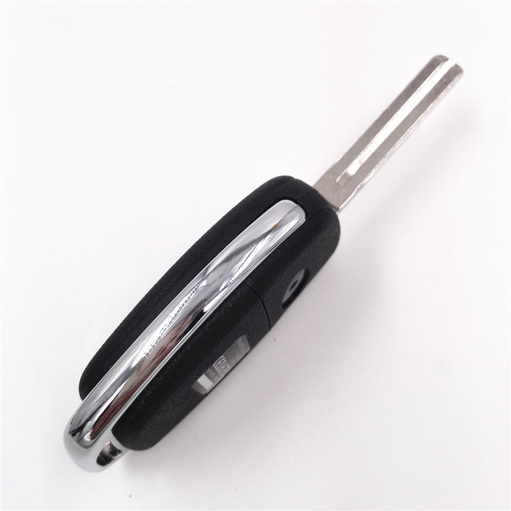 3 Button Folding Remote Key Fob Case Uncut Blade for Hyundai Santa Fe ix45 Car Styling Accessories