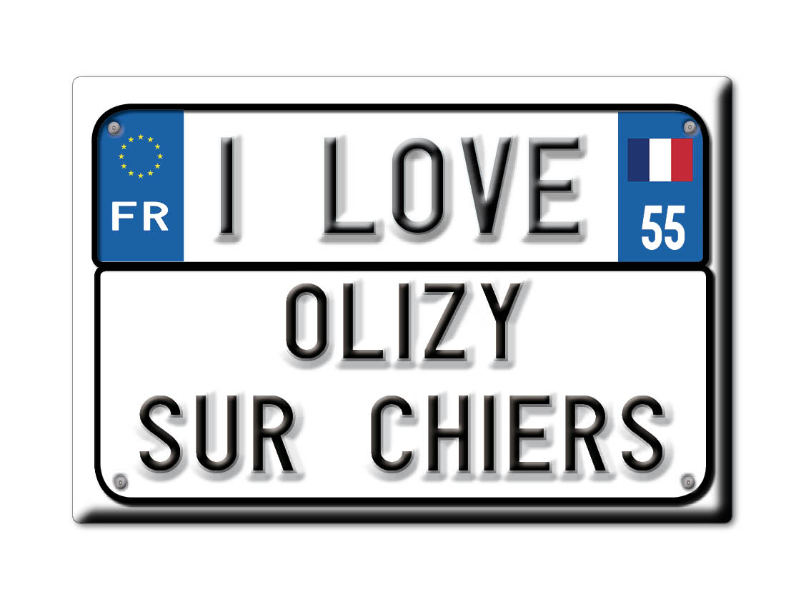 OLIZY SUR CHIERS CALAMITA MAGNETE ÎLE DE Francia (55) FRANCIA frigo magnete souvenir I amore regalo: TARGA