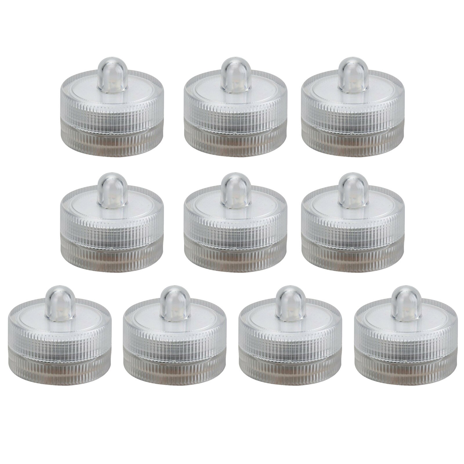 10Pcs SUBMERSIBLE LED LIGHT TEA CANDLES LIGHTS BRIGHT WEDDING PARTY WATER PROOF: Colorful Light