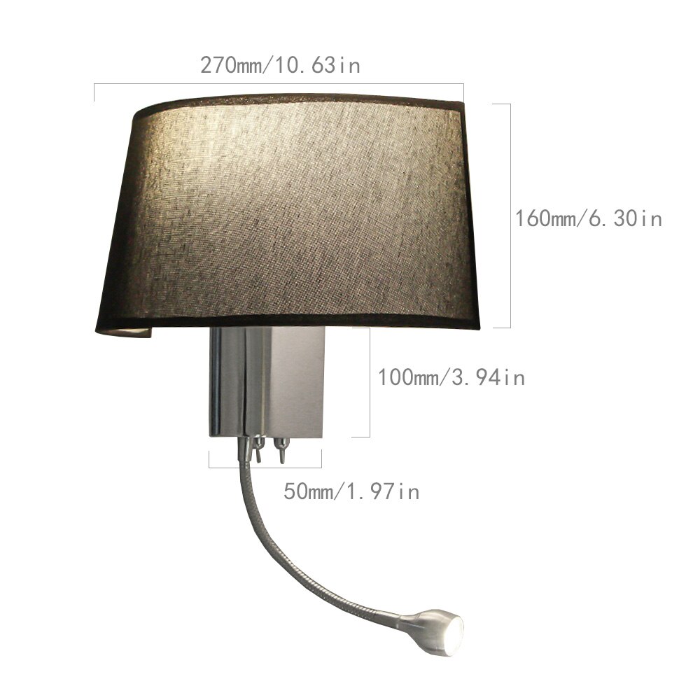 Moderne LED Wandlamp met Schakelaar E27 Lamp Slaapkamer Schansen Indoor Vanity Badkamer Industriële Decoratie Thuis Muur Gemonteerd Licht