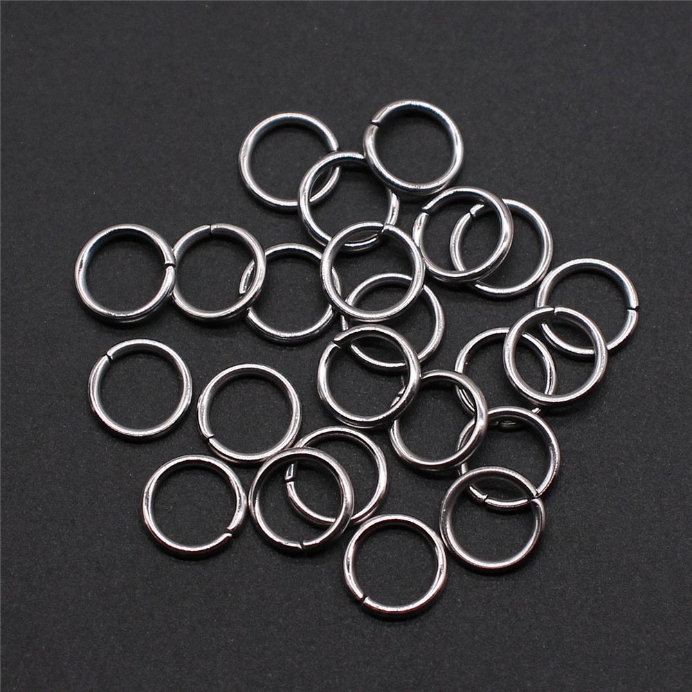 100Pcs Rvs Ringetjes & Split Ring Voor Sieraden Maken Diy Sieraden Bevindingen Sieraden Accessoires 3Mm 4mm 5Mm 6Mm 7Mm