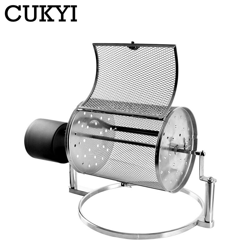 CUKYI Haushalt Elektrische Kaffee Röster Popcorn murmeln Braten Hersteller Cafe Bohnen Maschine Korn Backen Werkzeuge Trocknen Herde 110V-240V