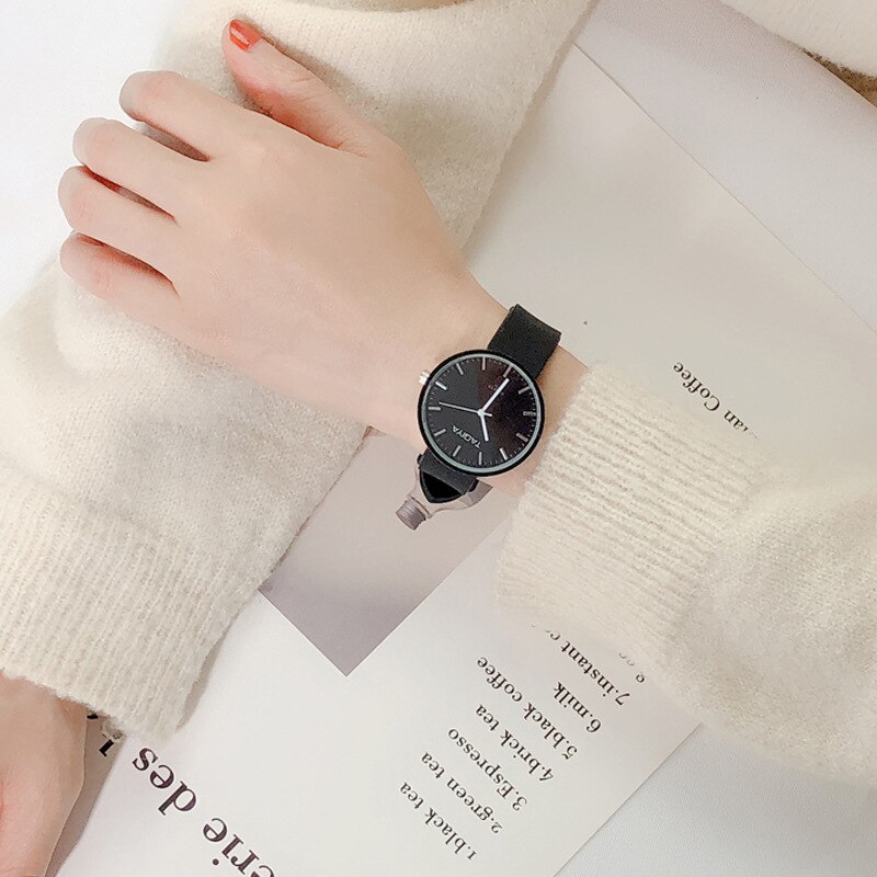 Relojes de Ins para mujer, de Color caramelo reloj de pulsera, reloj de silicona gelatinosa coreana, para mujer: 01