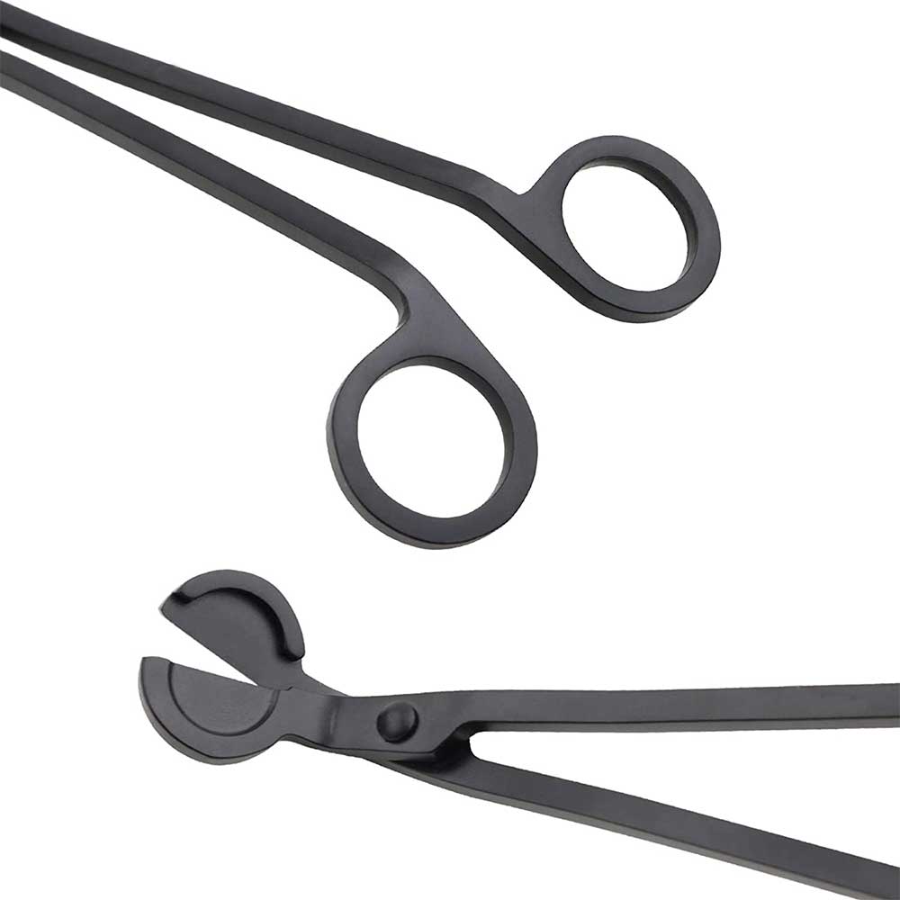 Black Rose Gold Silver Red Bronze Candle Wick Trimmer Stainless Steel Candle scissors trim wick Cutter Snuffer Round head 18cm