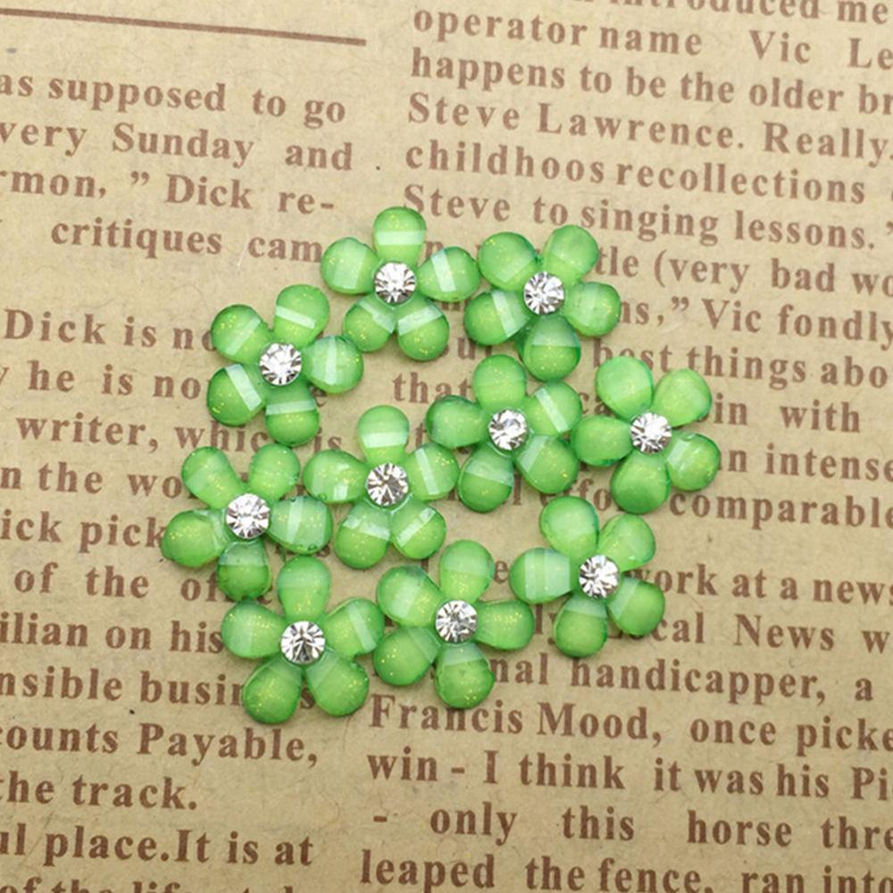 Kleurrijke kleine mini hars bloemen puzzel diy knutselwerkjes flatback scrapbooking meisjes kinderen beloningsspeelgoed 20 stuks: Groente