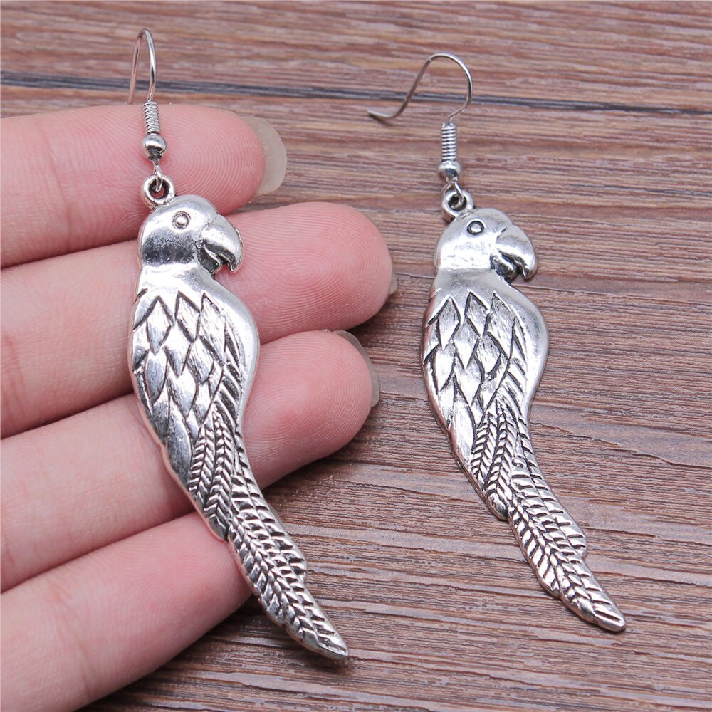 1 Paar Haak Oorbellen Phoenix Earring Connector Earring Voor Vrouwen Dangle Earring: 58x16mm