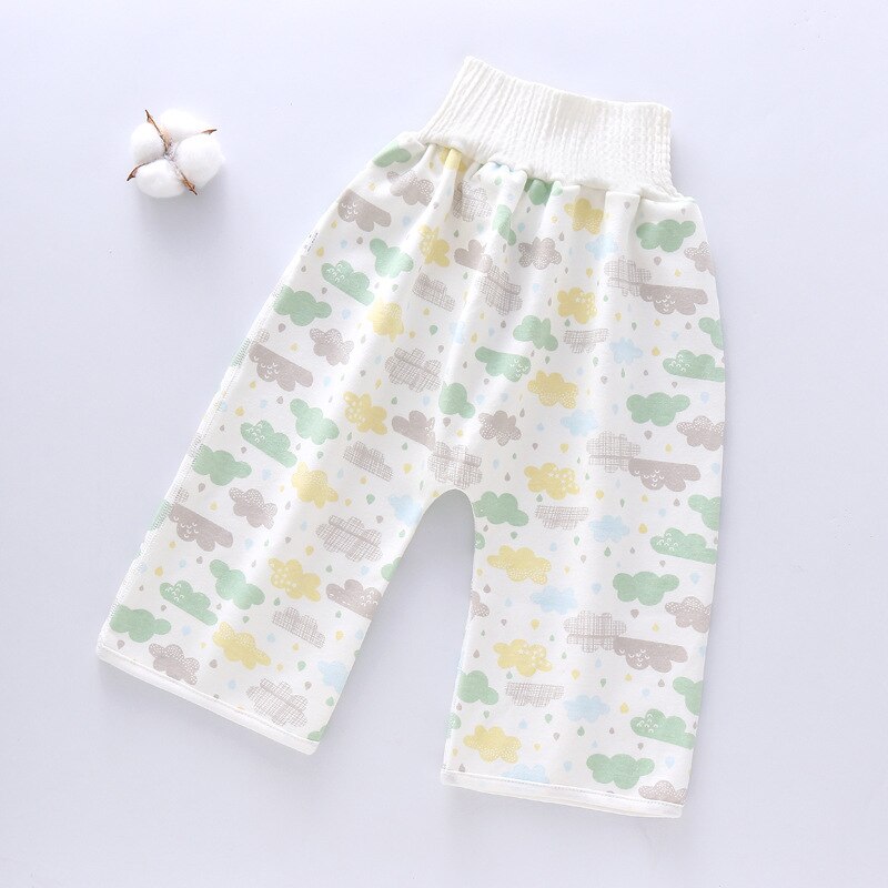 Comfy Baby Luier Rok Zuigeling Training Broek Kids Absorberende Nappy Shorts Rok Lekvrije Slapen Bed Potje Trainining: S7 Training Pants / L  4-12Years