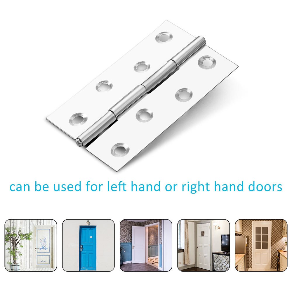 Internal Door Hinges Ball Bearing 4 inch For Hardware Replacement Stainless Steel Durable