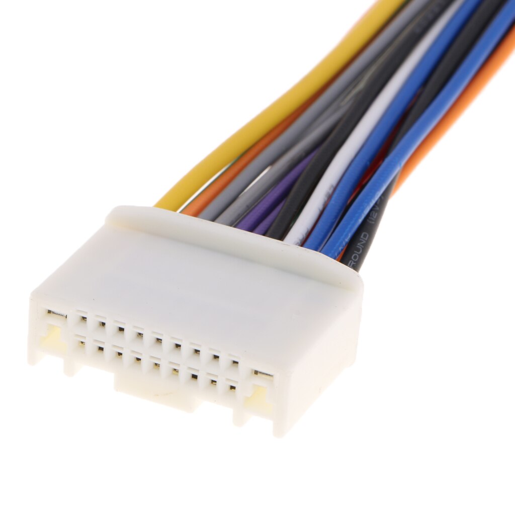 Dual 12 Pin Car Stereo CD Player Adapter Cable Plug Wire For Nissan/Tiida